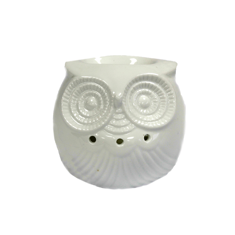 Classic Oil Burner - Short Owl-CLASSIC WHITE OIL BURNERS-HOSTENATURA