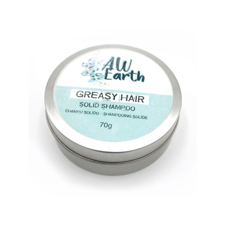 Champú Solido Artesanal en Lata - Cabello Graso - 70gr. - Vegano
