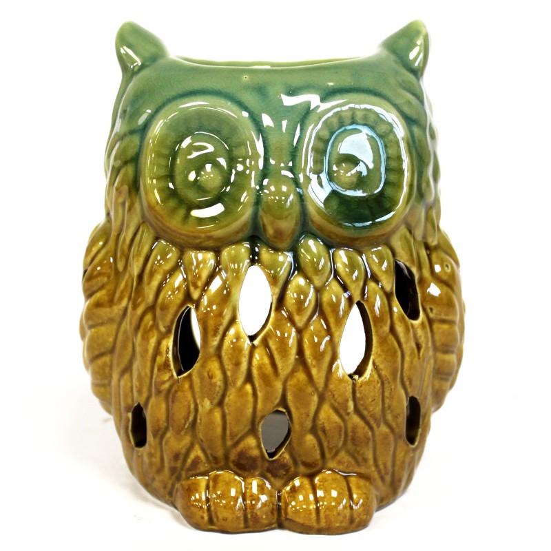 Classic Rustic Burner - Owl (Assorted Colors)-CLASSIC RUSTIC OIL BURNERS-HOSTENATURA