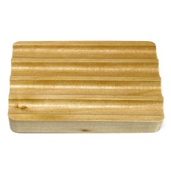 Hemu Wooden Soap Dish - Ribbed