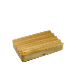 Jabonera de madera Hemu - Acanalada