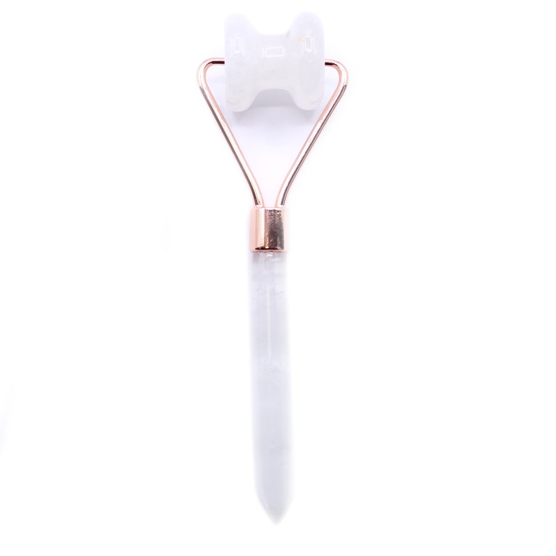 Gemstone Facial Roller - Rock Quartz-GEMSTONE ROLLERS-HOSTENATURA