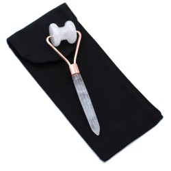 Gemstone Facial Roller - Rock Quartz