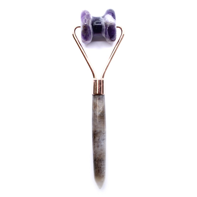 Gemstone Facial Roller - Amethyst-GEMSTONE ROLLERS-HOSTENATURA