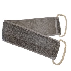 Back Tape in Bamboo & Linen - Charcoal