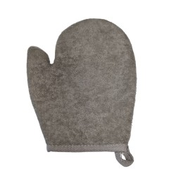 Bamboo & Linen Bath Glove - Charcoal