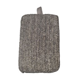 Bamboo & Linen Bath Sponge - Charcoal