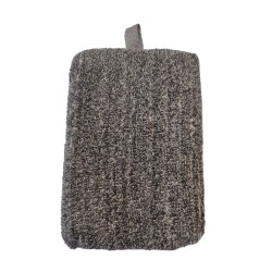 Bamboo & Linen Bath Sponge - Charcoal