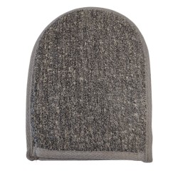 Bamboo & Linen Bath Mitten - Charcoal