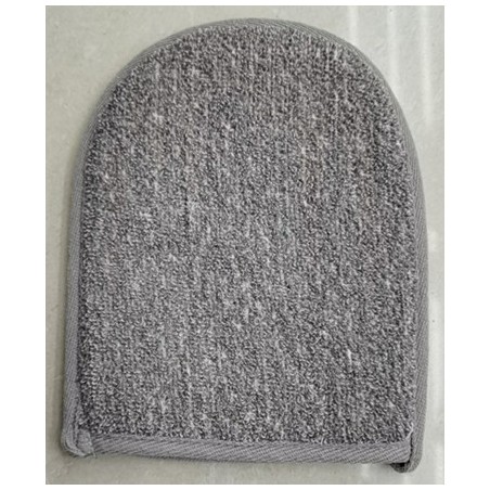 Mitaine de bain en bambou et lin - Anthracite