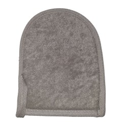 Bamboo & Linen Bath Mitten - Charcoal