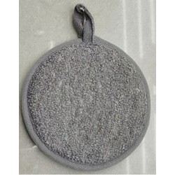 Coussin de bain en bambou et lin - Anthracite