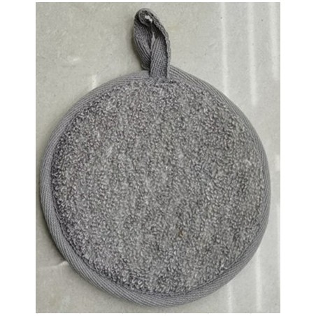 Coussin de bain en bambou et lin - Anthracite