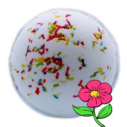 Bombe de bain arc-en-ciel - Pivoines d’été - 1 unité 180gr.