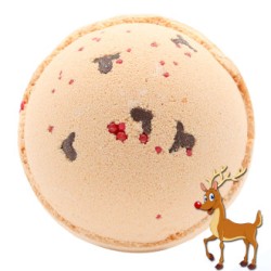 Reindeer and Red Nose Bath Bomb - Toffee and Caramel - 1 unit 180gr.