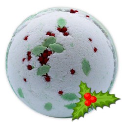 Bombe de bain de Noël - Houx et Gui Berry - 1 unité 180gr.