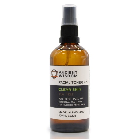 Tônico Facial - Hamamélis com Tea Tree 100ml - Proporciona hidratação, acalma a pele e fornece nutrientes e vitaminas