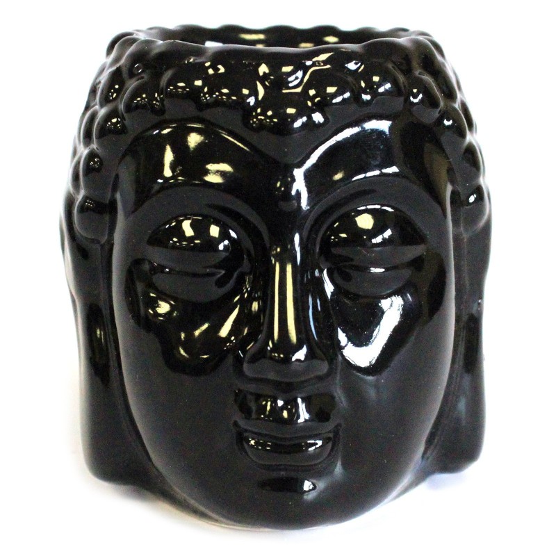 Buddha Oil Burner - Black-CLASSIC BUDDHA OIL BURNERS-HOSTENATURA