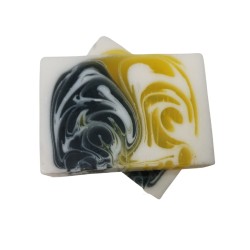 Handmade soap 1.2kg - Day and Night - Yellow and Black