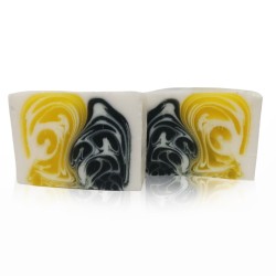 Savon artisanal 1.2kg - Jour et Nuit - Jaune et Noir