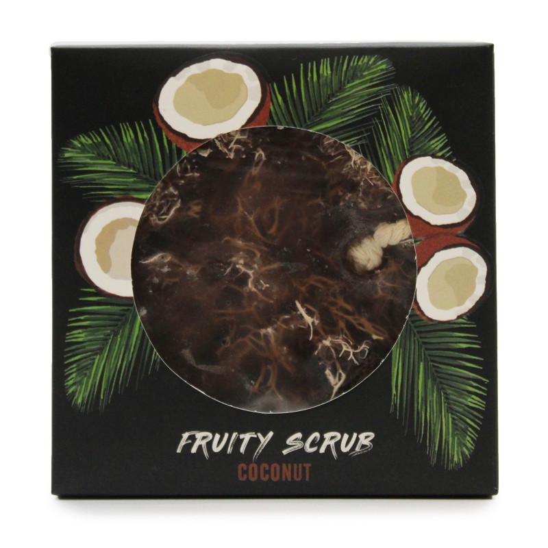 Fruity Exfoliating Soap - Coconut-MASSAGER AND EXFOLIATING LUFFA SOAPS-HOSTENATURA