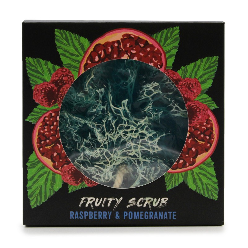 Fruity Exfoliating Soap - Raspberry & Pomegranate-MASSAGER AND EXFOLIATING LUFFA SOAPS-HOSTENATURA