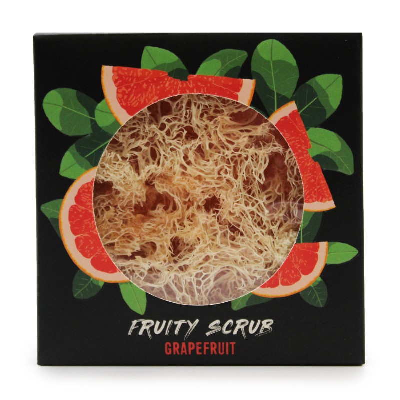 Fruity Exfoliating Soap - Grapefruit-MASSAGER AND EXFOLIATING LUFFA SOAPS-HOSTENATURA