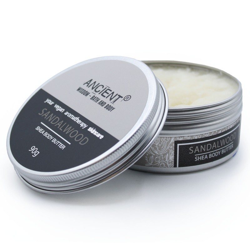 Aromatherapie Shea Body Butter 90g - Sandelhout-SHEA BODYBOTER-HOSTENATURA