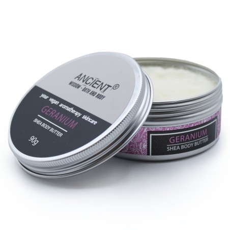 Beurre corporel au karité Aromathérapie 90g - Géranium
