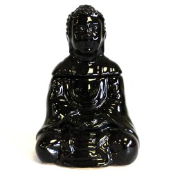 Bruciatore di olio Buddha seduto - nero - 1