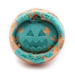 Fennel and orange bath bomb for Halloween