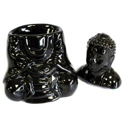 Bruciatore di olio Buddha seduto - nero - 4