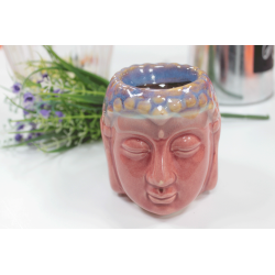 Bruciatore di olio Buddha faccia- Rosa e blu - 2