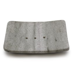 Square Zizolit stone soap dish