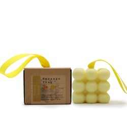 Savon de massage simple en boîte - Pêche & citron