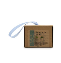 Jabon de masaje individual en caja - Árbol de té y aloe vera