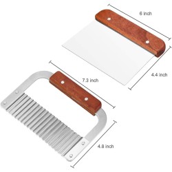 Wooden Soap Cutter Set - Straight & Wavy Cutter