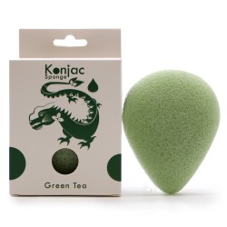 Burete facial Konjac - Ceai verde - Protector