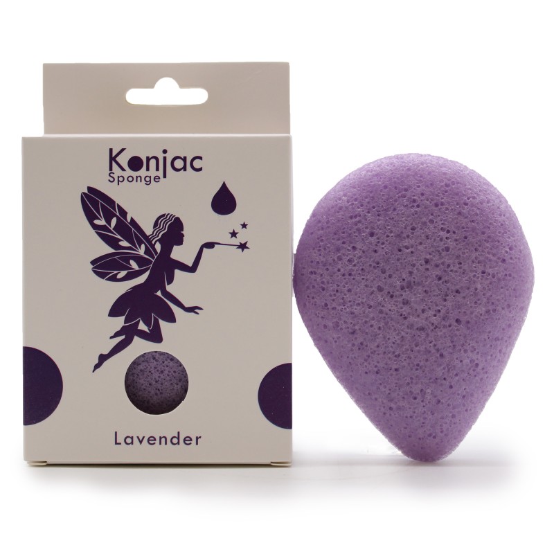 Burete facial Konjac - Lavanda - Calmant-BURETI DE KONJAC-HOSTENATURA