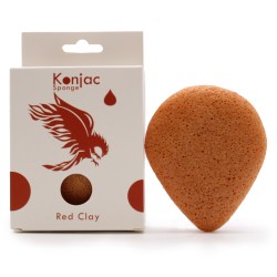 Konjac Facial Sponge - Red Clay - Rejuvenating