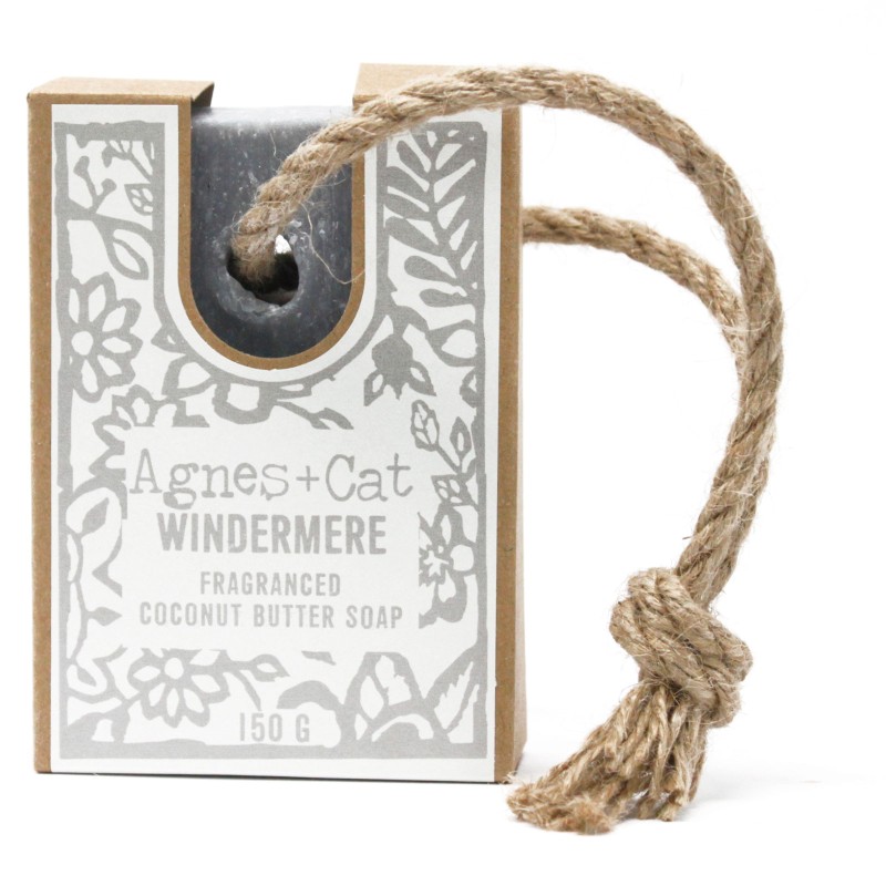 Soap with Cord - Winderemere - Agnes&Cat-Agnes&Cat CORD CUT SOAPS-HOSTENATURA