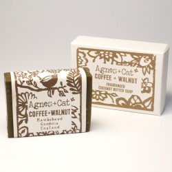 140g Artisan Soap - Coffee and Nut - Agnes&Cat