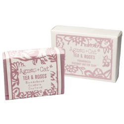 140g Artisan Soap - Tea and Roses - Agnes&Cat