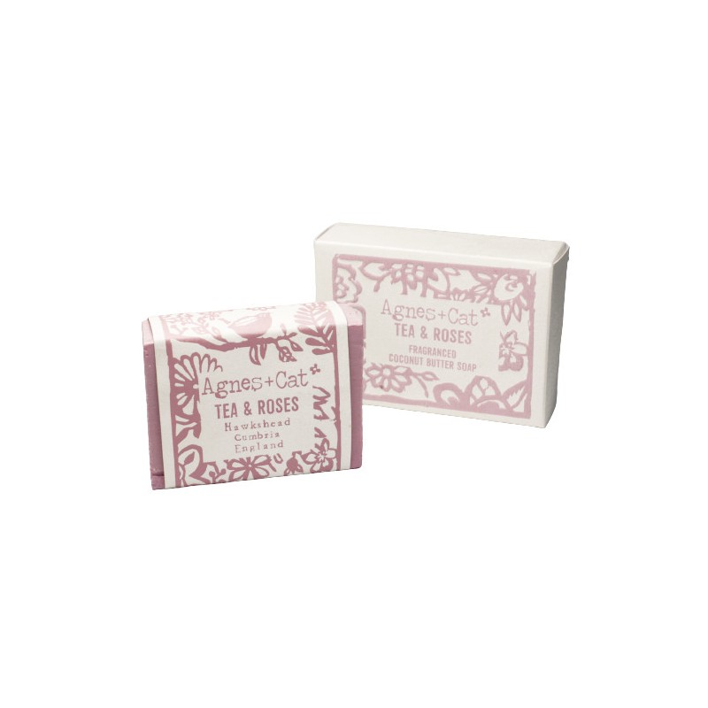 140g Artisan Soap - Tea and Roses - Agnes&Cat-ARTISAN SOAP 140 GR Agnes&Cat-HOSTENATURA