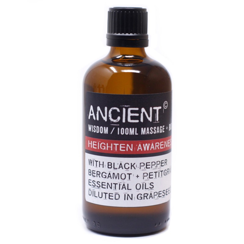 Oli de Massatge - Augmentar la consciència - Bergamota, Pebre Negre i Petigrain - 100ml-OLI DE MASSATGE 100ML-HOSTENATURA