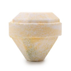 Gemstone Bath Bomb - White and Gold - 200gr.