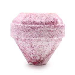 Bombe de bain Gemstone - Blanc et Rouge - 200gr.