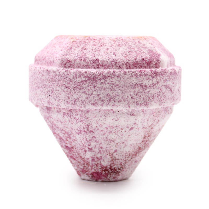 Gemstone Bath Bomb - White and Red - 200gr.-BATH BOMBS-HOSTENATURA