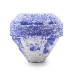 Bomba de Baño de Piedras Preciosas - Blanca y Azul - 200gr.