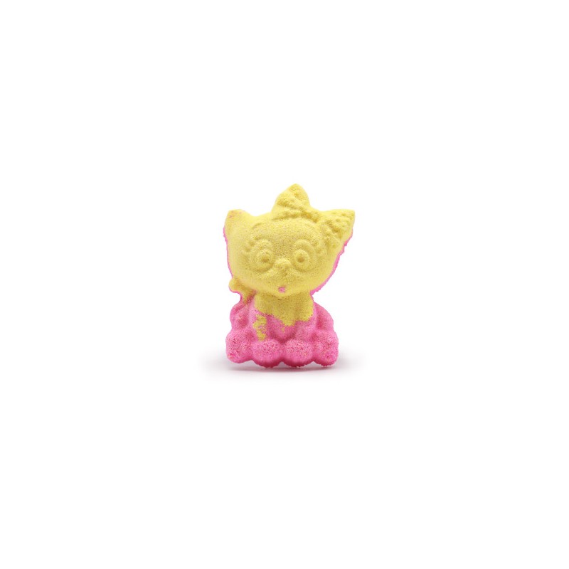 Bomba de Baño divertida - Gato - Plátano - 80g-BATH BOMBS-HOSTENATURA